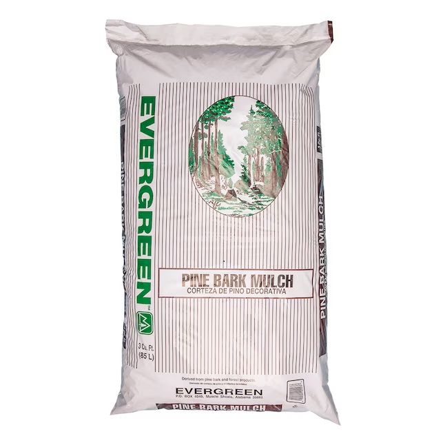 Evergreen Pine Bark Mulch 3 Cubic Foot Bag